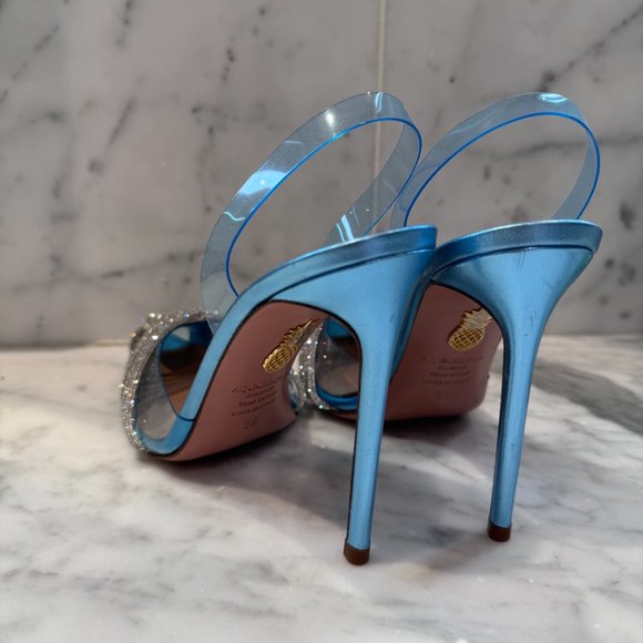 Aquazurra Gatsby Plexi Sling 105 Pumps - Picture 5 of 6